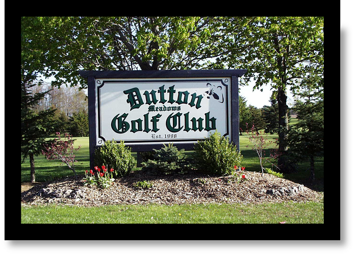 Dutton Meadows Golf Club Sign 